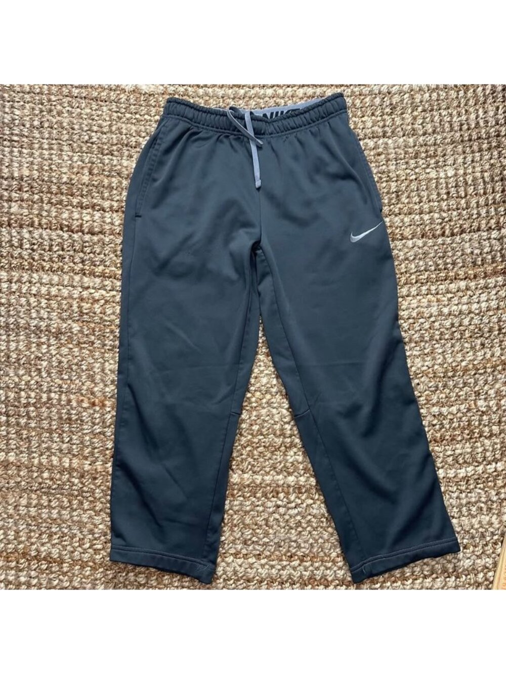 Nike Therma-Fit Medium Open Hem Sweat Pants Joggers Black 646676-060